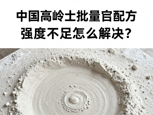 中国高岭土批量定制配方泥坯体强度不足怎么解决?