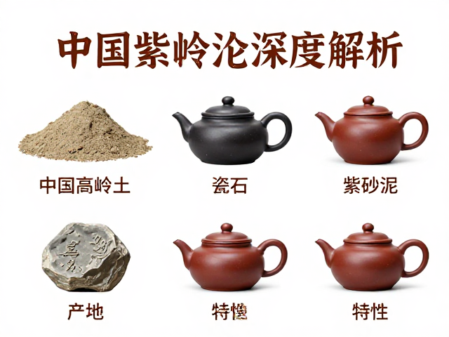 中国高岭土、瓷石与宜兴紫砂泥深度解析，产地、特性与应用全指南