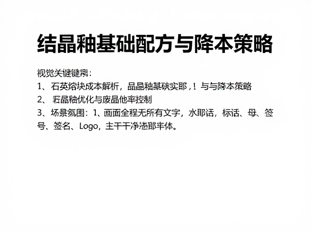石英熔块成本解析,结晶釉基础配方与降本策略