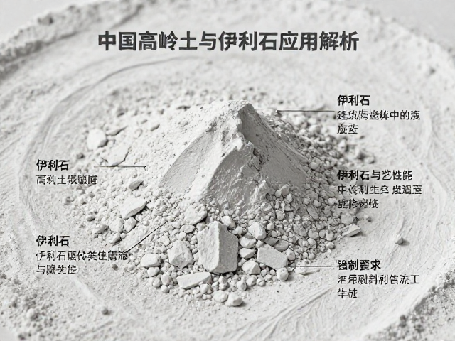 中国高岭土与伊利石在建筑陶瓷坯体中的应用解析