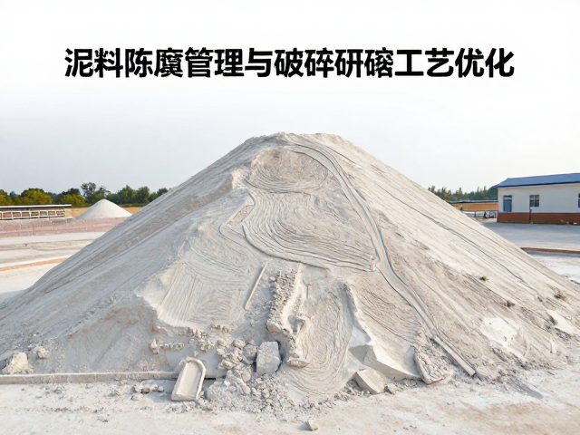 中国高岭土加工,泥料陈腐管理与破碎研磨工艺优化