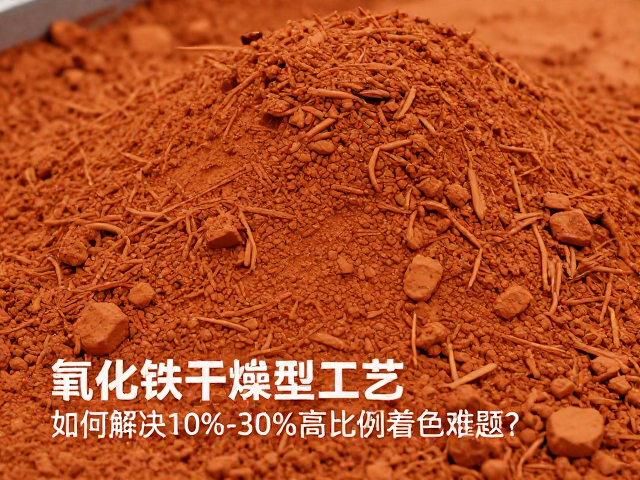 氧化铁干燥成型工艺,如何解决10%-30%高比例着色难题?