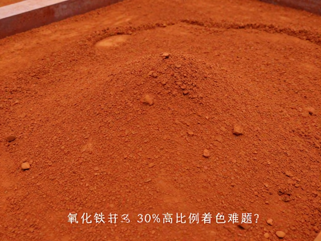 氧化铁干燥成型工艺,如何解决10%-30%高比例着色难题?