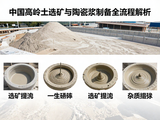 中国高岭土采矿选矿与陶瓷泥浆制备全流程解析