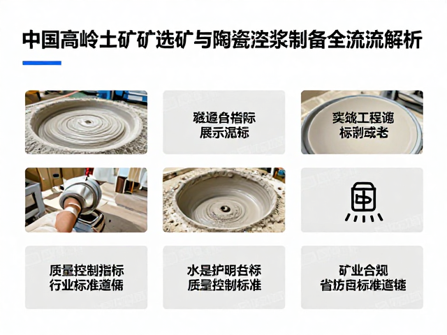 中国高岭土采矿选矿与陶瓷泥浆制备全流程解析