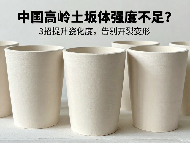 中国高岭土坯体强度不足?3招提升瓷化度,告别开裂变形