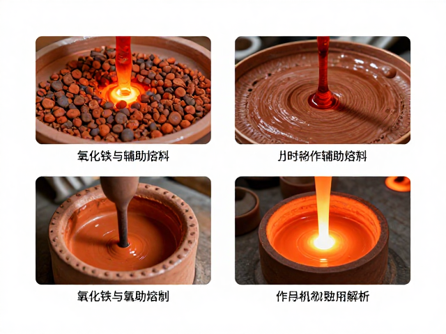 氧化铁与氧化铜作辅助熔剂,原理、作用机制及应用解析