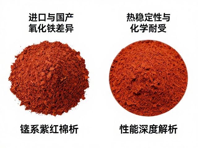 进口与国产氧化铁差异,锰系紫红褐色料性能深度解析