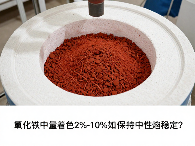氧化铁中量着色2%-10%如何保持中性焰稳定?