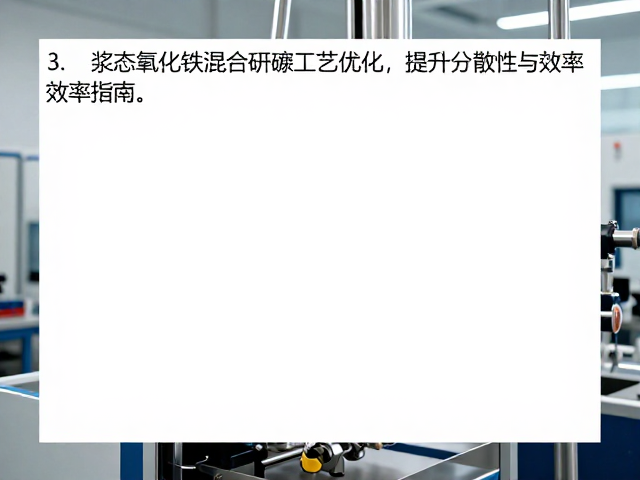 浆态氧化铁混合研磨工艺优化，提升分散性与效率指南