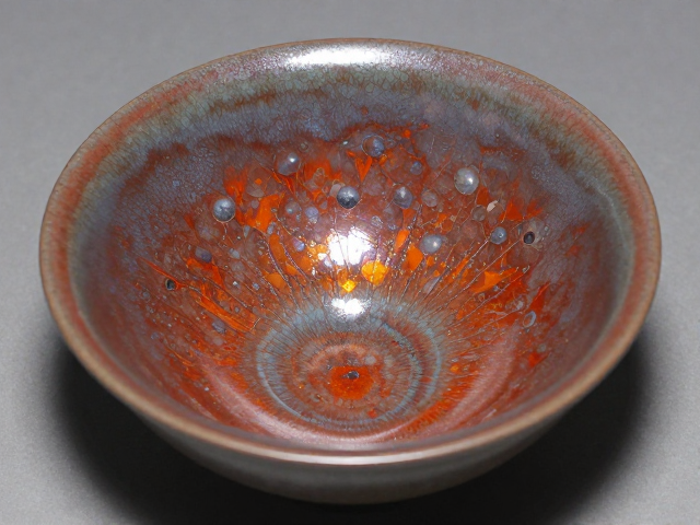 天目釉铁结晶奥秘，中量着色(2%-10%)氧化铁如何打造绝美釉面