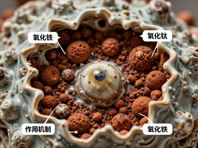 氧化铁与氧化钛在陶瓷中作辅助熔剂的作用机制及应用