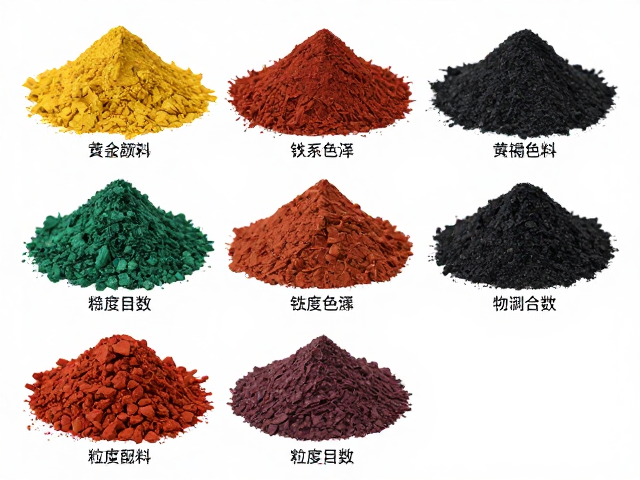 氧化铁颜料分类，黄褐黑绿铁系色泽与粒度目数全解析