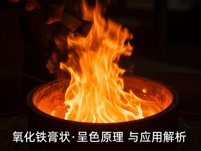 氧化铁膏状在氧化焰中的呈色原理与应用解析