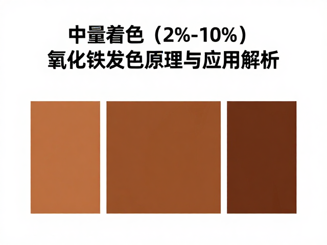 中量着色(2%-10%)氧化铁发色原理与应用解析