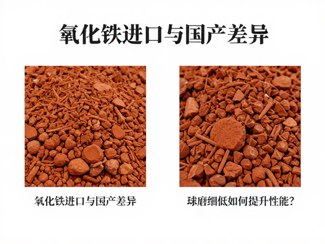 氧化铁进口与国产差异，球磨细化如何提升性能？