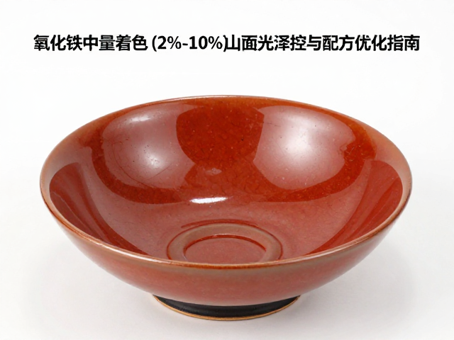氧化铁中量着色(2%-10%)釉面光泽控制与配方优化指南