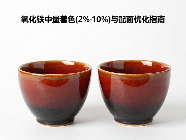 氧化铁中量着色(2%-10%)釉面光泽控制与配方优化指南