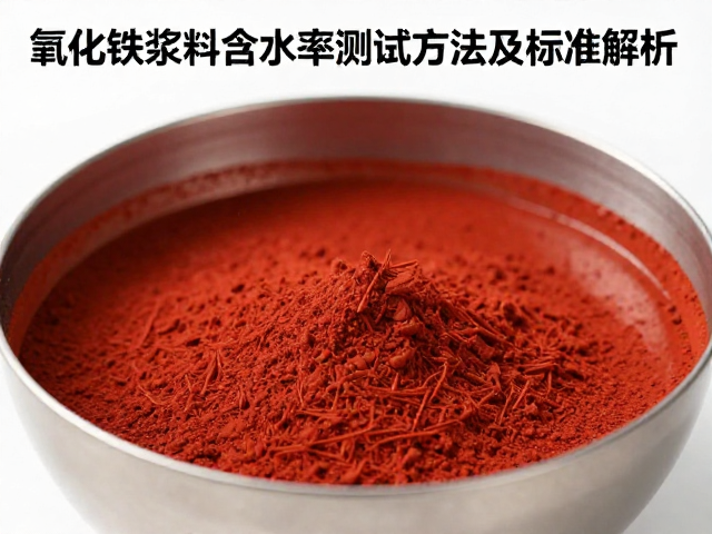 氧化铁浆料含水率测试方法及标准解析