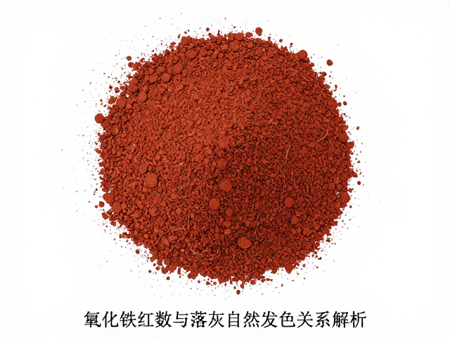 氧化铁红粒度目数与落灰自然发色关系解析