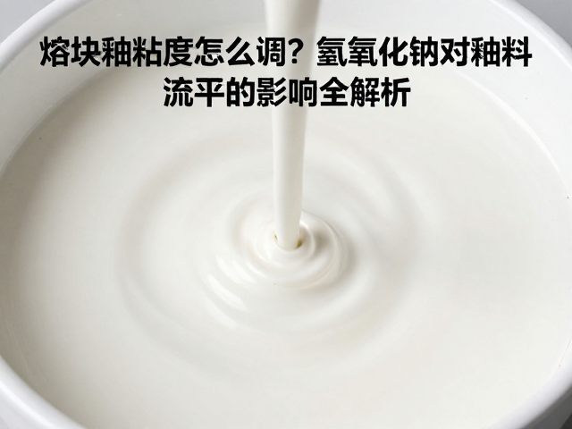 熔块釉粘度怎么调?氢氧化钠对釉料流平的影响全解析