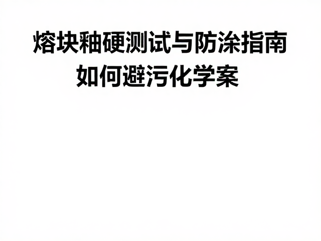 熔块釉硬度测试与防污染指南,如何避免化学污染