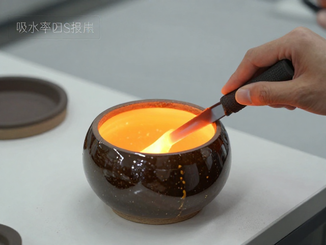 熔块釉氧化气氛烧成技巧,吸水率测试与成品控制