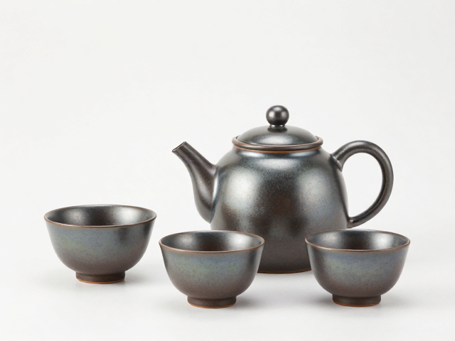 熔块釉与金属光泽釉茶壶茶杯鉴赏，打造高流量家居美学指南