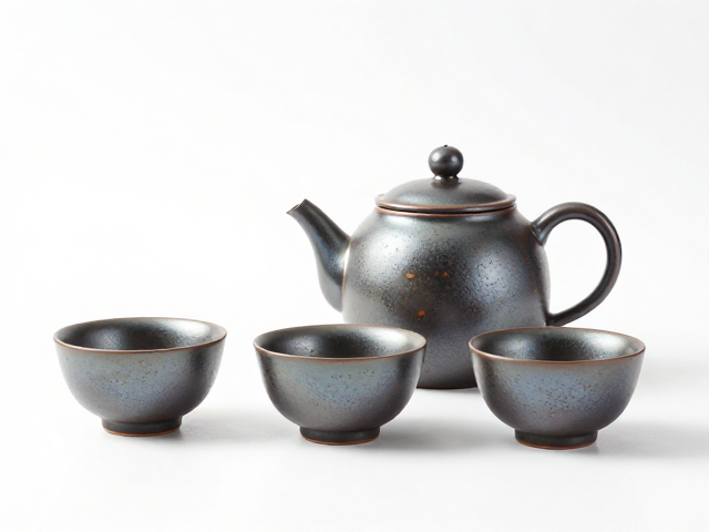 熔块釉与金属光泽釉茶壶茶杯鉴赏，打造高流量家居美学指南