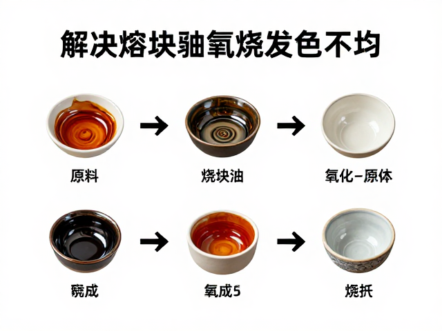 解决熔块釉氧化烧发色不均,从原料到烧成的完整指南