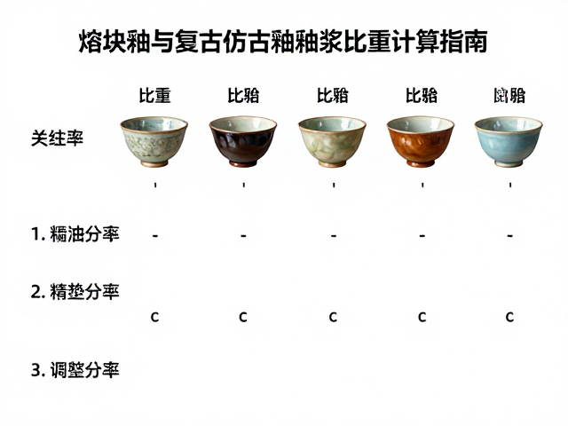 熔块釉与复古仿古釉釉浆比重计算指南,提升成品率与釉面质感