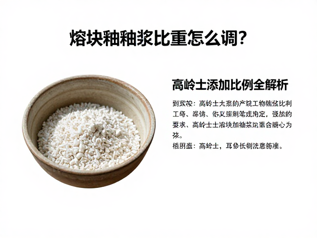 熔块釉釉浆比重怎么调？高岭土添加比例全解析