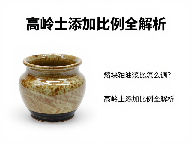 熔块釉釉浆比重怎么调?高岭土添加比例全解析