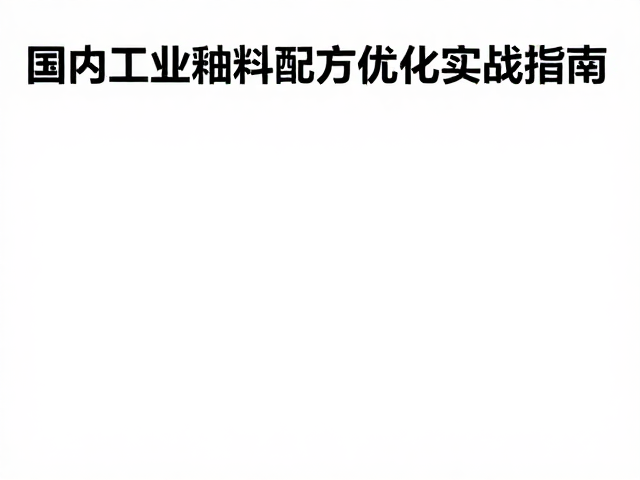 熔块釉针孔怎么破？国内工业釉料配方优化实战指南