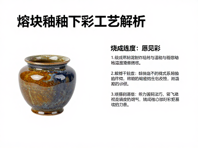 熔块釉釉下彩工艺解析，关键熔融温度控制与烧成技巧