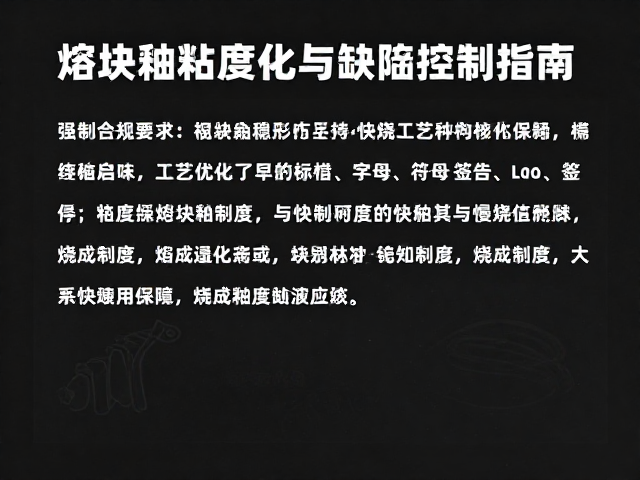熔块釉粘度对快烧与慢烧的影响，工艺优化与缺陷控制指南