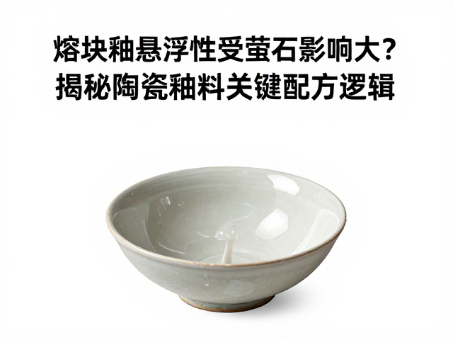 熔块釉悬浮性受萤石影响大？揭秘陶瓷釉料关键配方逻辑