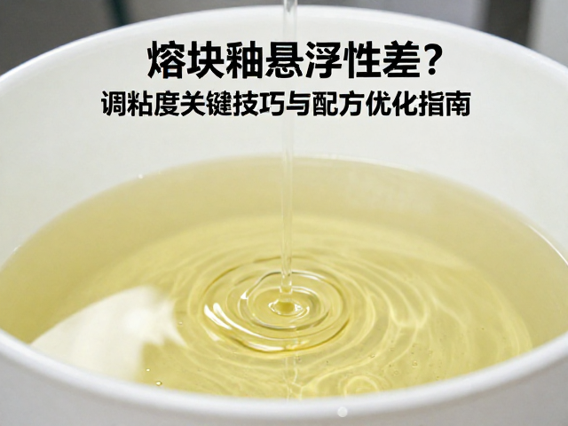 熔块釉悬浮性差？调粘度关键技巧与配方优化指南