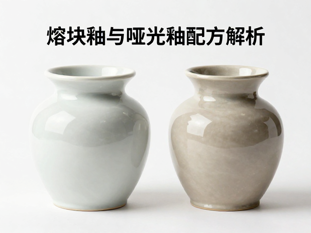 熔块釉与哑光釉配方解析，碳酸钙添加对釉面效果的影响