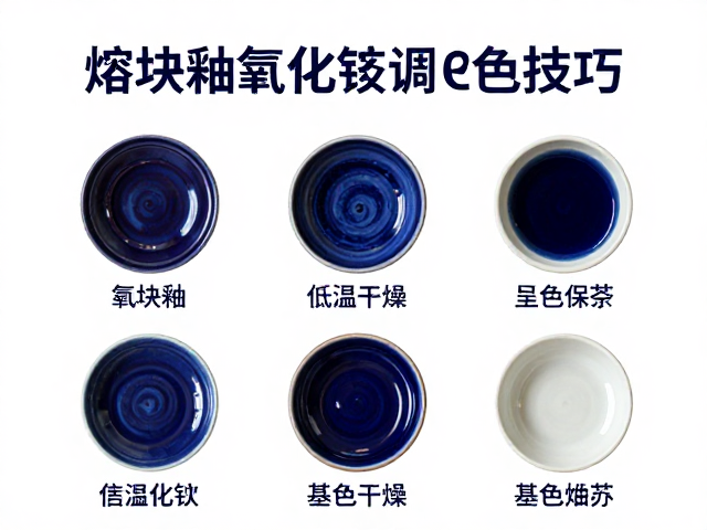 熔块釉氧化锰调色指南，低温干燥保存防变色技巧