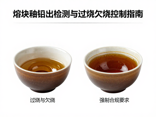 熔块釉铅镉溶出检测与过烧欠烧控制指南