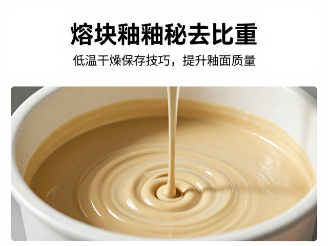 熔块釉釉浆比重控制与低温干燥保存技巧，提升釉面质量