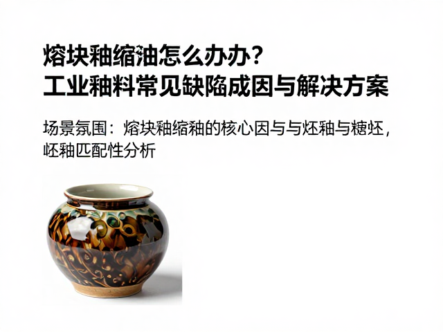 熔块釉缩釉怎么办？国内工业釉料常见缺陷成因与解决方案