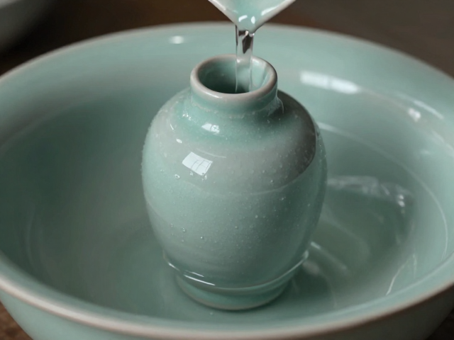 宋代青瓷结晶釉技法解析，浸釉工艺与古韵美学
