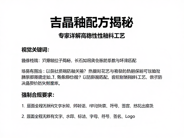 结晶釉配方揭秘,长石如何防裂防崩?专家详解高稳定性釉料工艺
