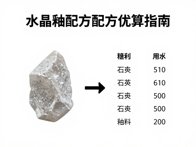 结晶釉配方计算,石英比例与釉料配方优化指南