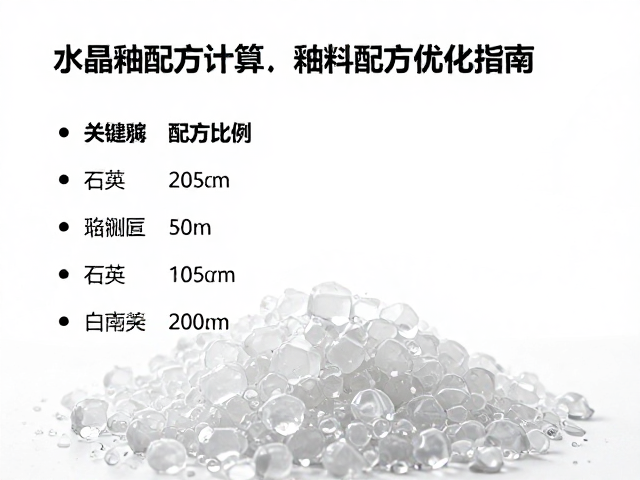 结晶釉配方计算,石英比例与釉料配方优化指南
