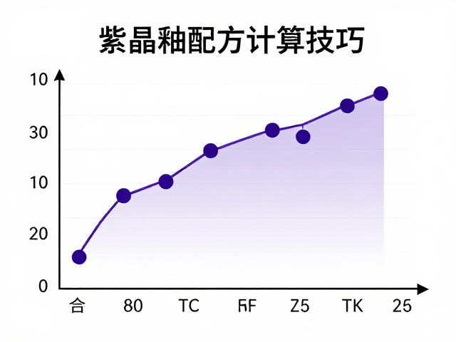 结晶釉配方计算,紫金黑釉料配比与结晶控制技巧
