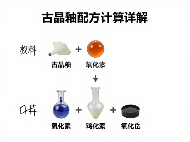 结晶釉配方计算详解，釉料配方公式与实操技巧