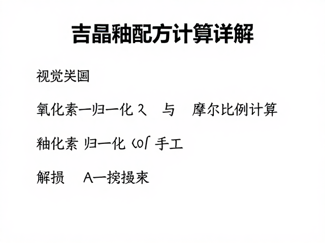 结晶釉配方计算详解,釉料配方公式与实操技巧